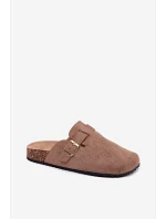 Dámske papuče Papuče so zlatou prackou Khaki Alpine Dámske papuče Papuče so zlatou prackou Khaki Alpine