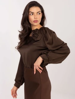 Blúzka MI BZ M778.60 tmavohnedá