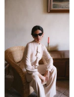 S420 Kombinéza s volánom - béžová