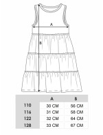 Yoclub Letné dievčenské šaty bez rukávov UDK-0009G-A100 Viacfarebné