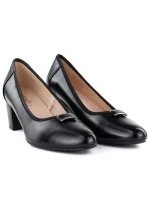 Čierne lodičky na podpätku Vinceza 58622 Čierne lodičky na podpätku Vinceza 58622