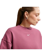 Dámská mikina Nike Studio Fleece, růžová, IM8082 654