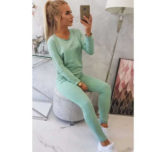 Tmavě mátová mikinová souprava Tmavě mátová mikinová souprava