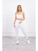 Súprava s blúzkou horná pruhovaná biela