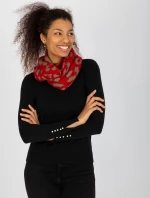 Tunelový šál AT KM ENEC B63 1.44P červená