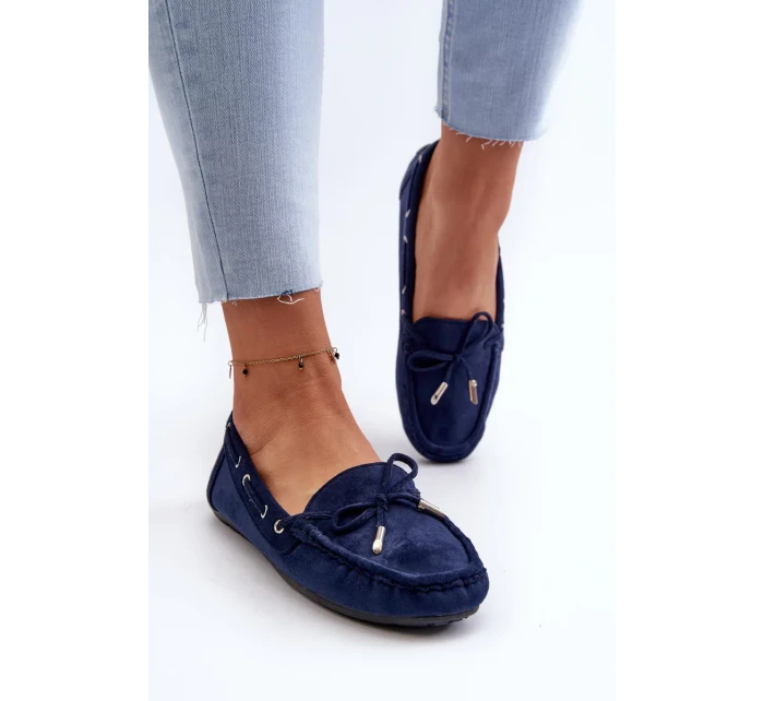 Dámske semišové mokasíny Navy Blue Si Passione