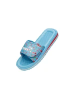 Klapky na suchý zip vícebarevné květinové modré model 21721318 - Kubota Klapky na suchý zip vícebarevné květinové modré model 21721318 - Kubota