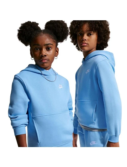 Detská mikina Nike Sportswear Club Fleece, svetlo modrá, FD3000 497 Detská mikina Nike Sportswear Club Fleece, svetlo modrá, FD3000 497