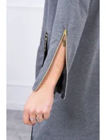 Mikina s ozdobnou páskou grafitová Mikina s ozdobnou páskou grafitová