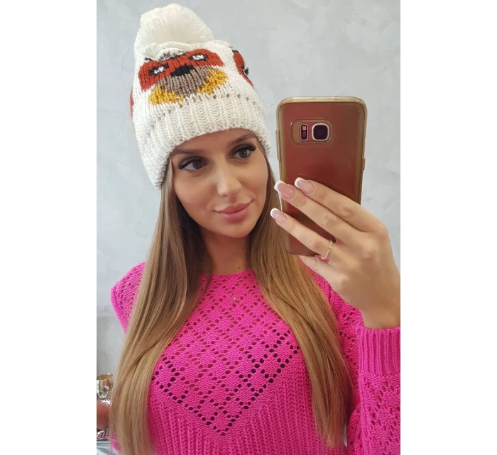 Dámský klobouk ecru model 18751613 - K-Fashion Dámský klobouk ecru model 18751613 - K-Fashion