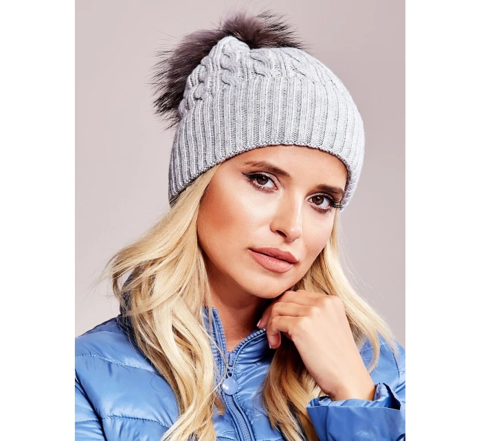 Dámska čiapka AT CZ 173501 šedá