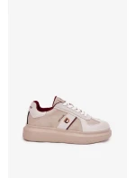 Dámske kožené tenisky na platforme Daniel Lopez Just Dare - béžové Dámske kožené tenisky na platforme Daniel Lopez Just Dare - béžové