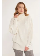 Svetr Golf s rukávy bílý model 20745483 - Monnari Svetr Golf s rukávy bílý model 20745483 - Monnari