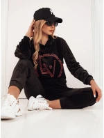 dámský velurový komplet černý Dstreet model 21970215 - FashionStreet