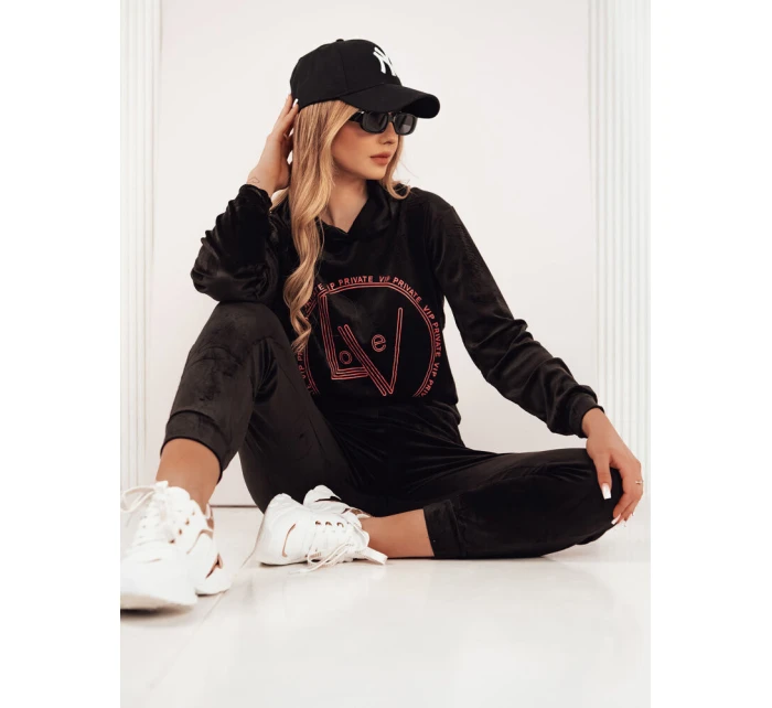 dámský velurový komplet černý Dstreet model 21970215 - FashionStreet