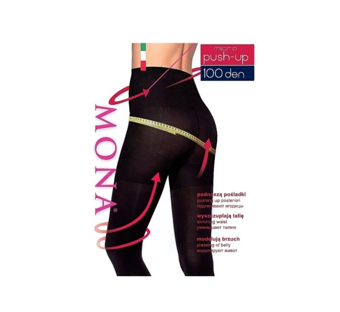 Dámske pančuchové nohavice Mona Micro Push-Up 100 deň 2-4