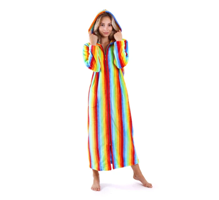 Dámsky župan 3656 Capri s kapucňou a zipsom - Vestis Dámsky župan 3656 Capri s kapucňou a zipsom - Vestis