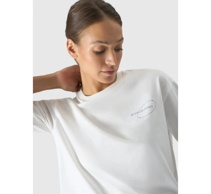 Dámske tričko oversize s 4F 4FRSS24TTSHF2089-11S