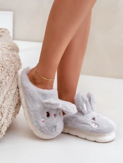 Bavlněné Pantofle S  Světle Šedé model 21680739 - Boto