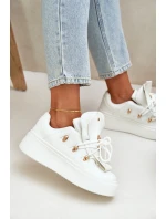 Dámské Tenisky Na Platformě Bílé model 21682857 - Boto