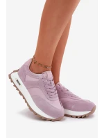 Semišové Sneakersy Na Platformě Dámské Big Star model 21694489 HIPOLY SYSTEM Fialové - Big Star Shoes Semišové Sneakersy Na Platformě Dámské Big Star model 21694489 HIPOLY SYSTEM Fialové - Big Star Shoes