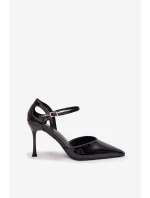 Lakované lodičky s páskem černé model 21788319 - Boto Lakované lodičky s páskem černé model 21788319 - Boto