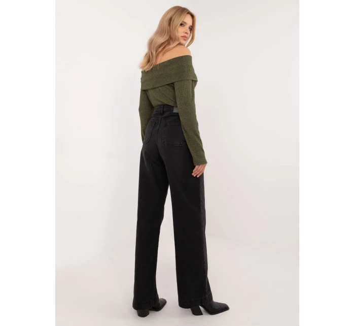 Džínsové nohavice D80016BD62456B150 black