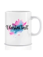 Personalizovaný klasický bílý hrníček - Akvarelový otisk