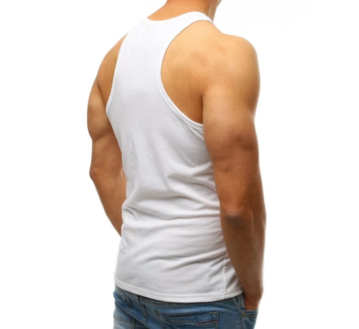 Pánské tílko bez potisku bílé Dstreet model 21962197 - FashionStreet