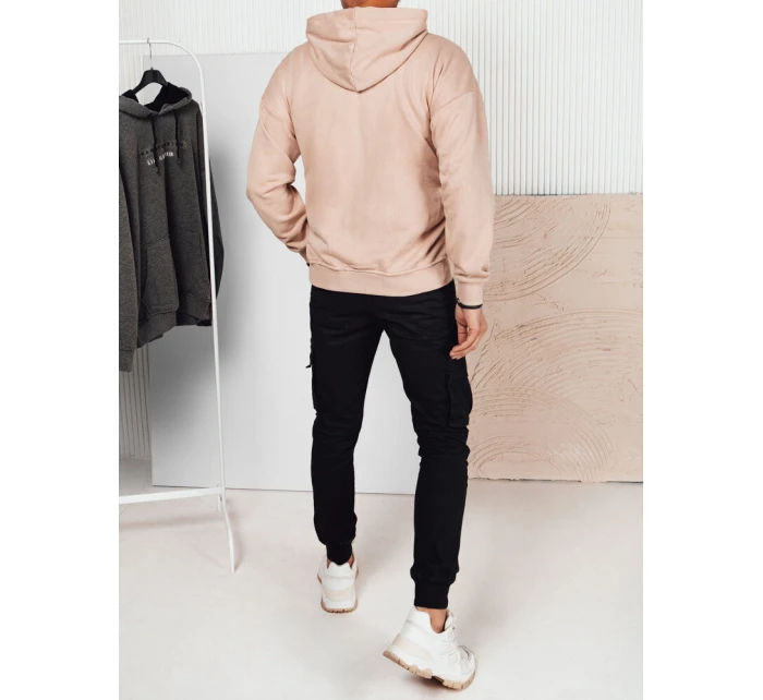 Pánská mikina s potiskem béžová Dstreet model 21976150 - FashionStreet