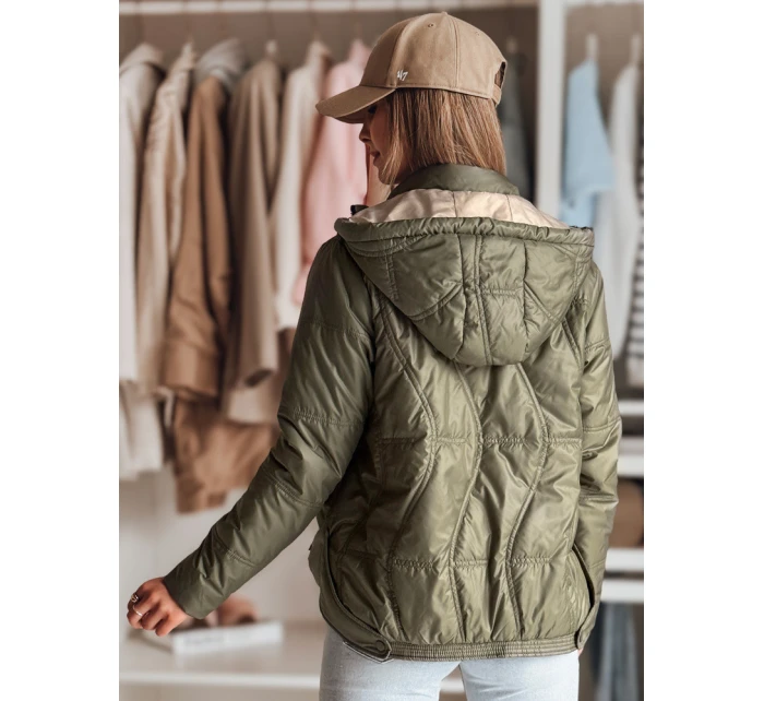 Dámska prechodná prešívaná bunda MARISSIA zelená FashionStreet TY4852