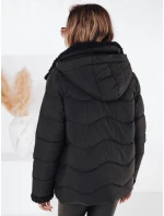 Dámská prošívaná zimní bunda s kapucí černá Dstreet model 21990453 - FashionStreet
