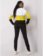 Dámska súprava tenkých teplákov Rue Paris white-lime-graphite (5971)