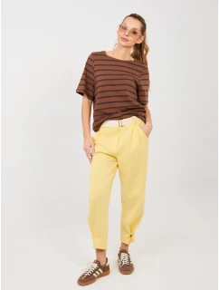 Nohavice MI SP P6224.71 svetložltá