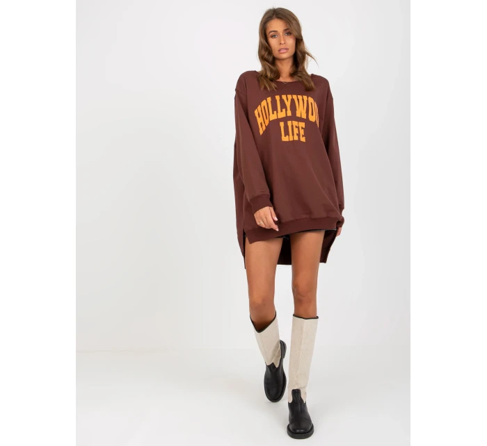 Mikina VI BL 3102.01P tmavo hnedá Mikina VI BL 3102.01P tmavo hnedá