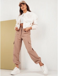 Dámské padákové kalhoty béžové Dstreet model 21971074 - FashionStreet