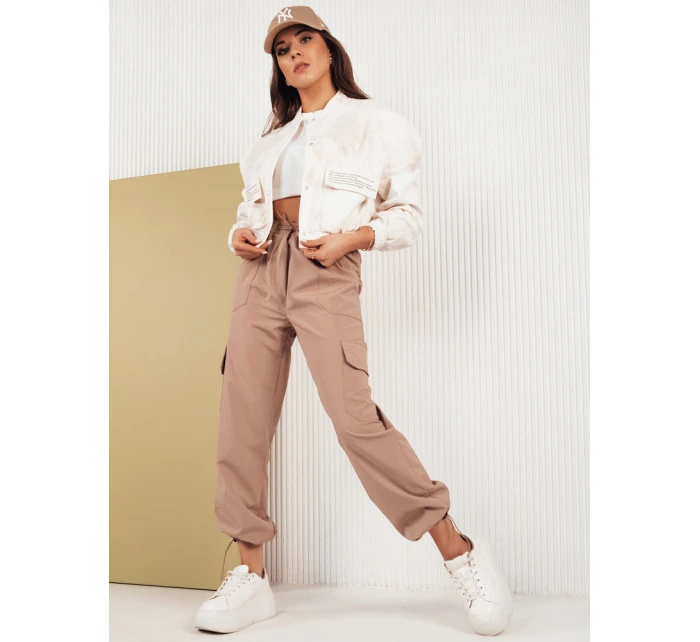 Dámské padákové kalhoty béžové Dstreet model 21971074 - FashionStreet
