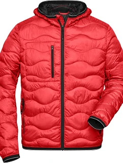 JN Pánská prošívaná bunda 02. red/black model 22530718 - Daiber