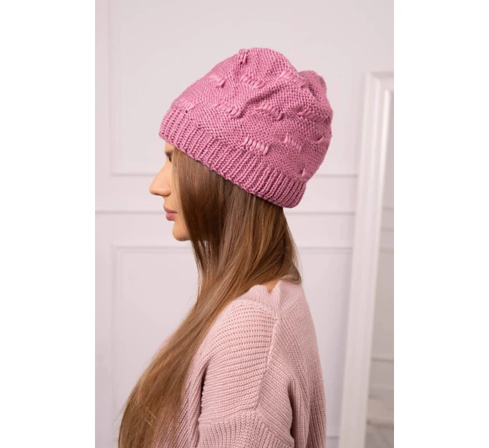Dámská čepice  tmavě růžová model 18752355 - K-Fashion