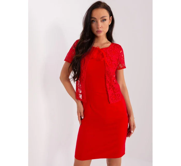 Sukienka LK SK  czerwony model 18856482 - FPrice