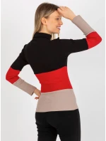 Bluzka RV BZ 8465 model 21153731 czarno beżowy - FPrice Bluzka RV BZ 8465 model 21153731 czarno beżowy - FPrice