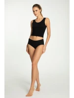 Dámske bavlnené nohavičky Mood Maxi Black - Julimex