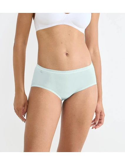 Sloggi Basic+ - Midi nohavičky 4 ks: hladká bavlna comfort Sloggi