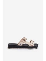 Klapki Damskie Na Płaskiej Podeszwie ZAXY LL285072 Jasnobeżowe