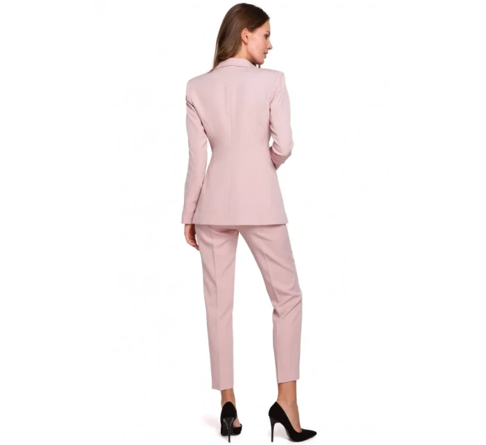 K036 Blejzer s jednou zadnou časťou - krepovo ružový K036 Blejzer s jednou zadnou časťou - krepovo ružový