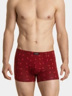 Pánské boxerky ATLANTIC 2Pack - vínové/černé