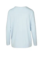 Dámske tričko na spanie QS6409E-GR4 modrá - Calvin Klein