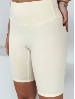 Dámske krémové šortky LOVIFIT FashionStreet SY0429 Dámske krémové šortky LOVIFIT FashionStreet SY0429