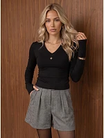 Bluzka damska czarna model 22394703 - FashionStreet Bluzka damska czarna model 22394703 - FashionStreet
