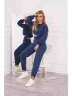 Zateplená souprava s krátkou model 18749044 mikinou - K-Fashion Zateplená souprava s krátkou model 18749044 mikinou - K-Fashion